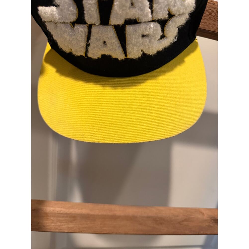 Star Wars Snapback Hat Black Yellow May the Force Be With You Adjustable Cap - Picture 6 of 7